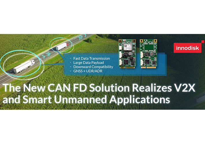 Foto Antzer Tech, filial de Innodisk, presenta la nueva solución CAN FD para aplicaciones 5G V2X y AIoT Smart Manufacturing.